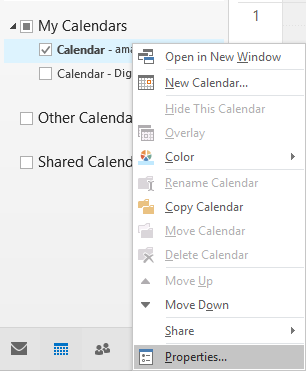 share my calendar in outlook 2016 for mac